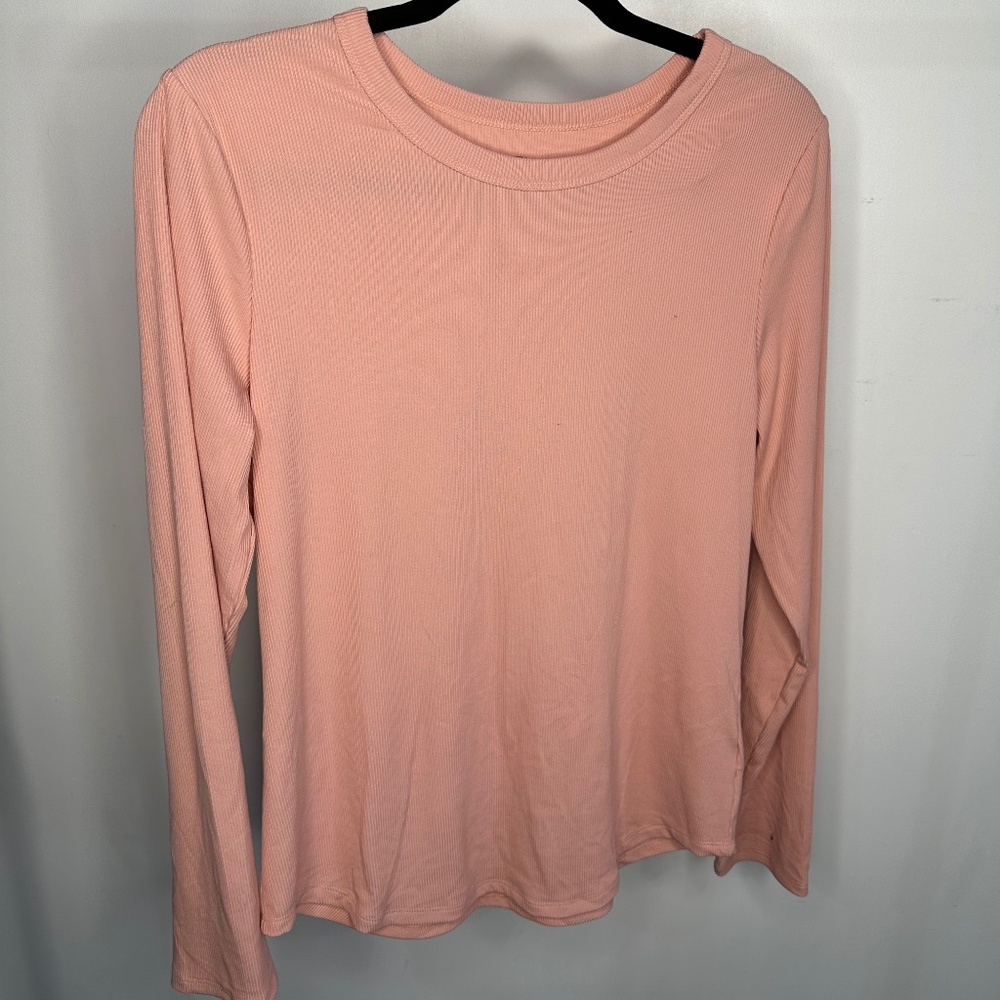 No Boundaries Long Sleeve Ribbed Top, Size XL